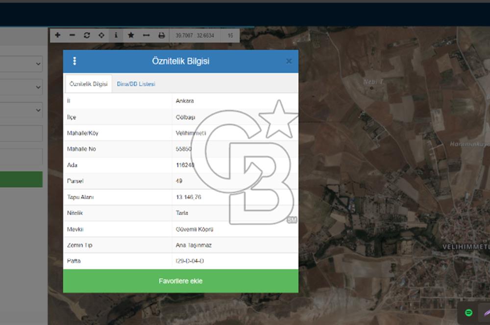 GÖLBAŞI VELİHİMMETLİDE FIRSAT FİYATLA YATIRIMLIK 13.146 M2 TARLA