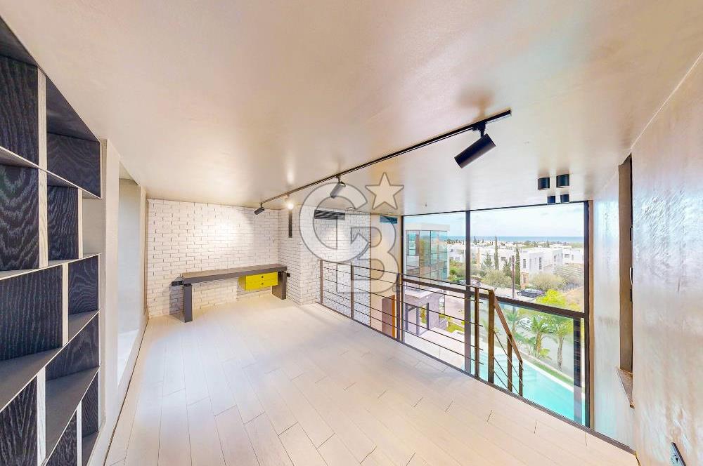 KKTC Girne Zeytinlik'te Satılık Özel Tasarım Türk Koçanlı 5+1 Lüks Villa