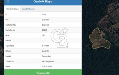 BAYINDIR SARIYURT’TA DOĞAYLA İÇ İÇE SATILIK ARAZİ