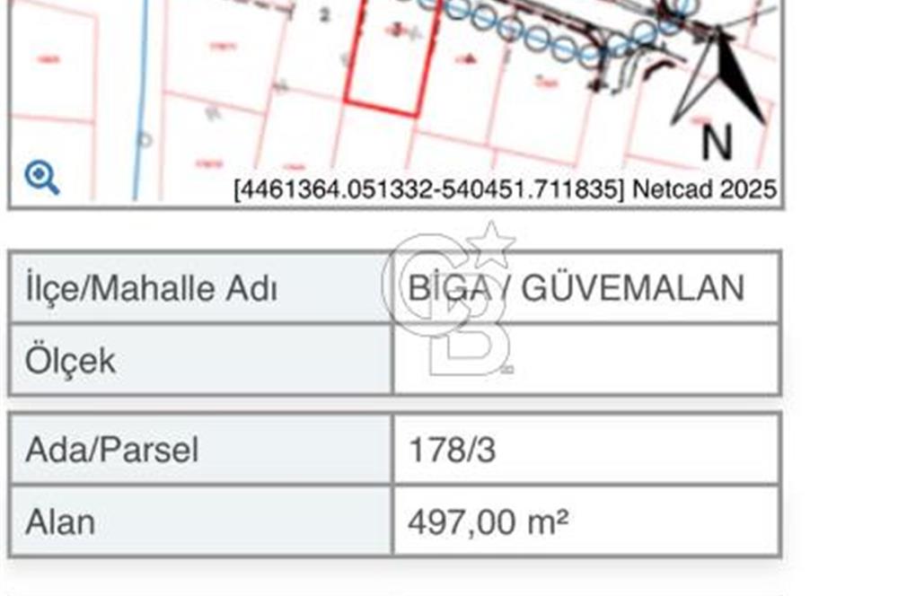Biga Güvemalan Satılık Arsa 