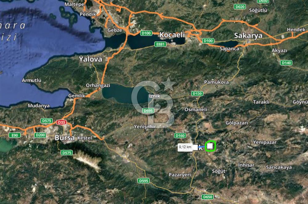 CB'DAN BİLECİK MERKEZ,DERESAKARI, 2.246,84 M2 , MÜSTAKİL ARAZİ