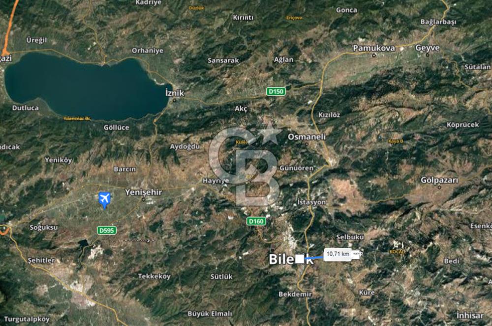 CB'DAN BİLECİK MERKEZ DERESAKARI, 142M2 MÜSTAKİL, KÖYİÇİ SATILIK ARAZİ