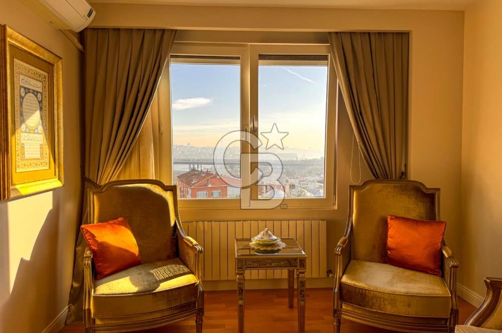 EYÜPSULTAN NİŞANCI'DA EŞŞİZ HALİÇ MANZARALI,ÖZEL LÜKS DUBLEKS