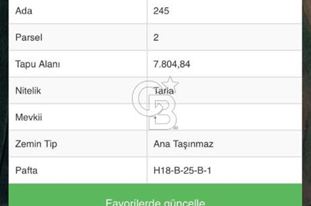 Biga Güvemalan Satılık Tarla