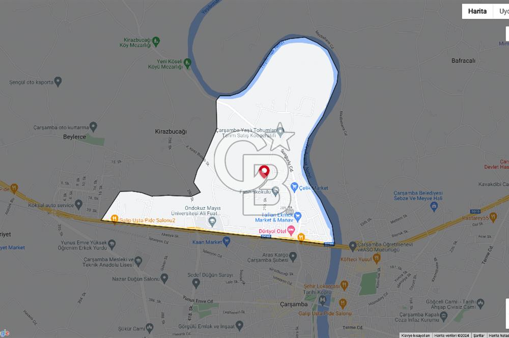 ÇARŞAMBA YEŞİLIRMAK MH SATILIK ARSA