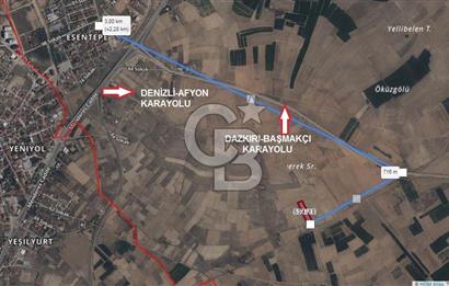 Afyon-Dazkırı Engerek Mevkinde Yola Yakın 5.223 m² Satılık Tarla