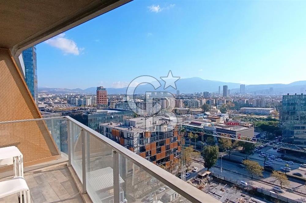 İzmir Ontan Bayraklı Sitesi Eşyalı Kiralık 1+1 50 m² Daire
