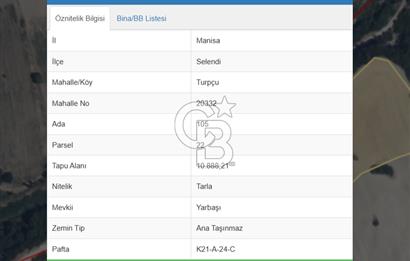 MANİSA - SELENDİ SATILIK 10.888 m² TARLA