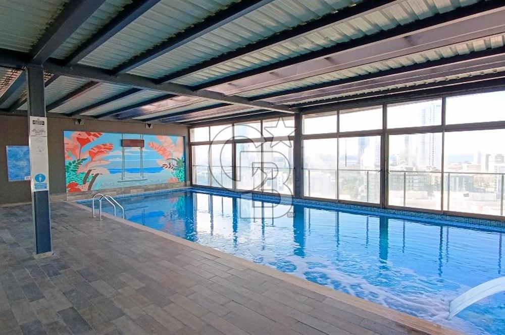 İzmir Ontan Bayraklı Sitesi Eşyalı Kiralık 1+1 50 m² Daire