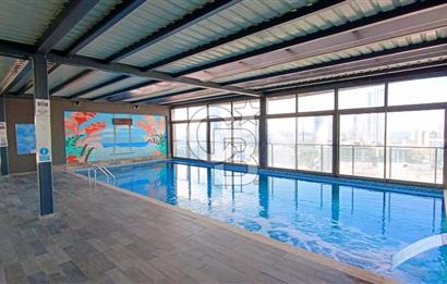 İzmir Ontan Bayraklı Sitesi Eşyalı Kiralık 1+1 50 m² Daire