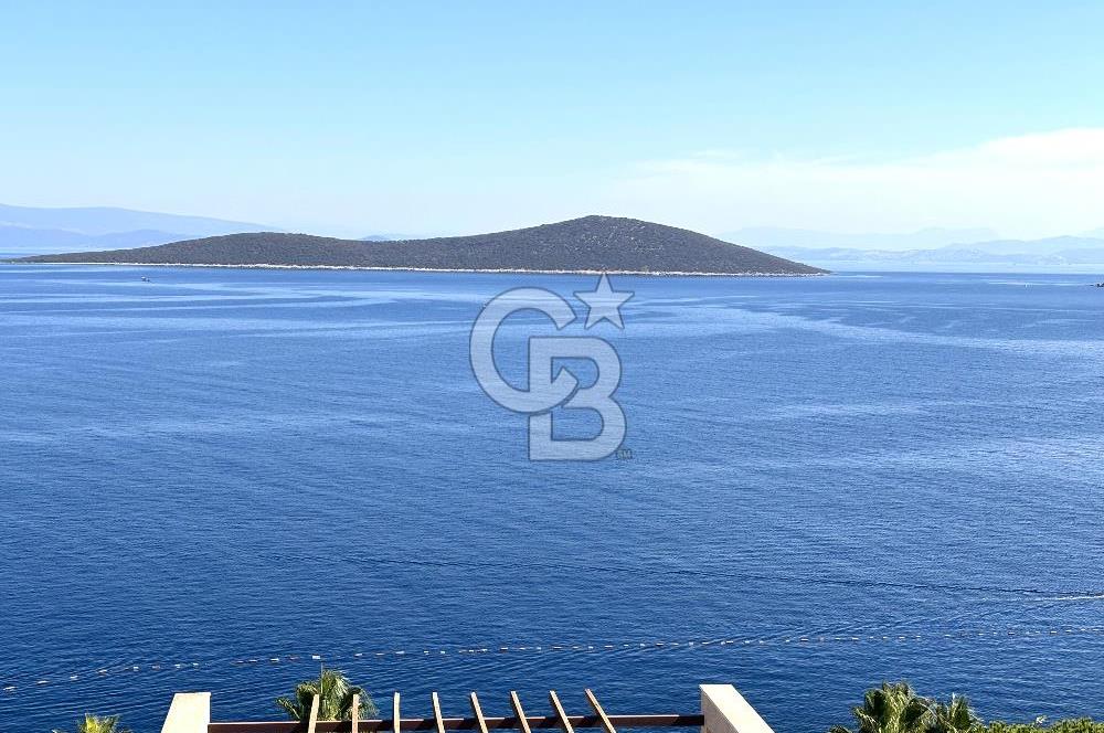 Bodrum Satılık Gündoğan'da Özel Plajlı, Deniz Manzaralı Villa