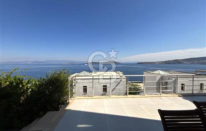 Bodrum Satılık Gündoğan'da Özel Plajlı, Deniz Manzaralı Villa