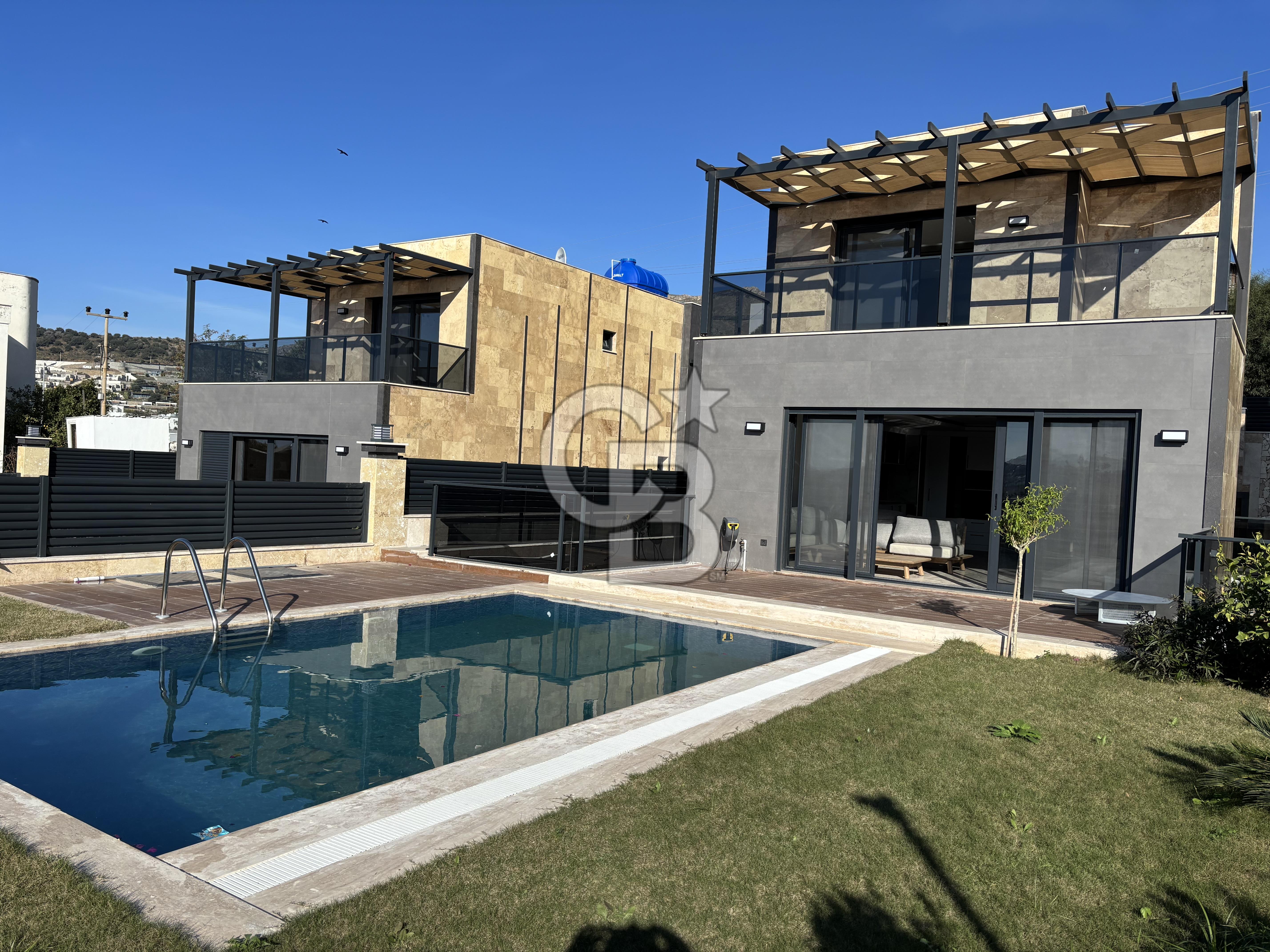 Bodrum Gümüşlükte Satılık 4+2 Müstakil Havuzlu Lüks Sıfır Villa