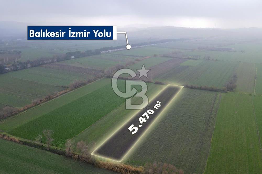 Balıkesir Pamukçu’da yola yakın 5.470 metre² yatırıma uygun tarla