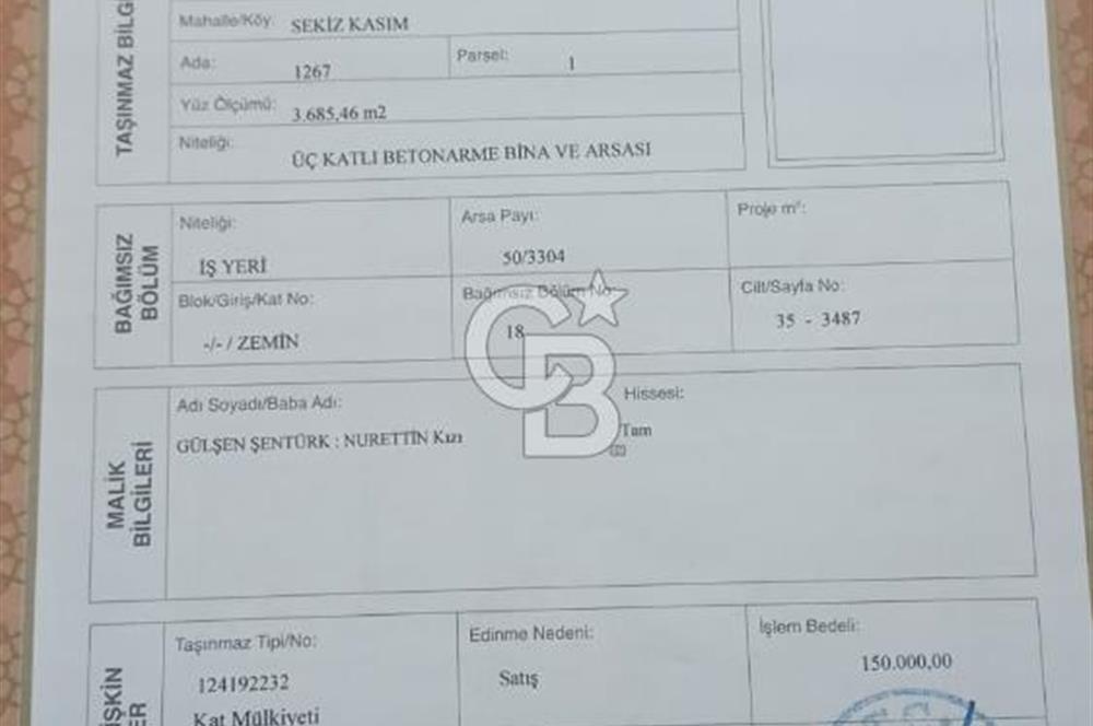 Lüleburgaz Toki Alışveriş Merkezinde Satılık İşyeri 