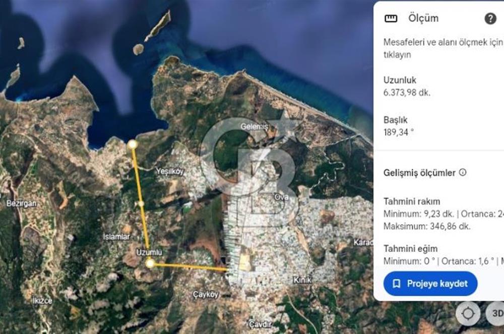 Antalya kaş üzümlü’de yatırımlık bağ