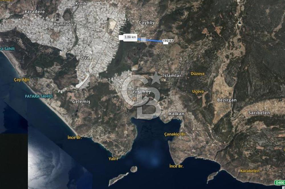 Antalya kaş üzümlü’de 693 m2 Bağ ve Sebze Bahçe
