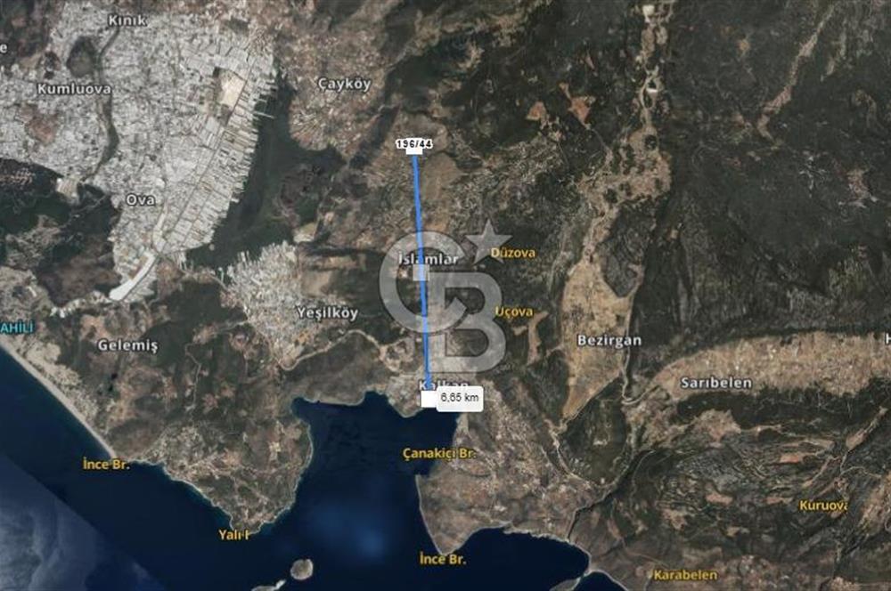 Antalya kaş üzümlü’de 693 m2 Bağ ve Sebze Bahçe