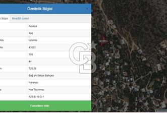 Antalya kaş üzümlü’de 693 m2 Bağ ve Sebze Bahçe - 3 - 322017