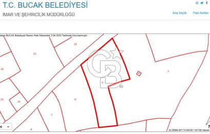 Bucak-Kızılkaya/Avdan 11.868 m2 Satılık Tarla