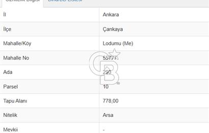 ÇANKAYA BEYTEPE BEYLER CADDESİNE YAKIN 778 m2 VİLLA ARSASI