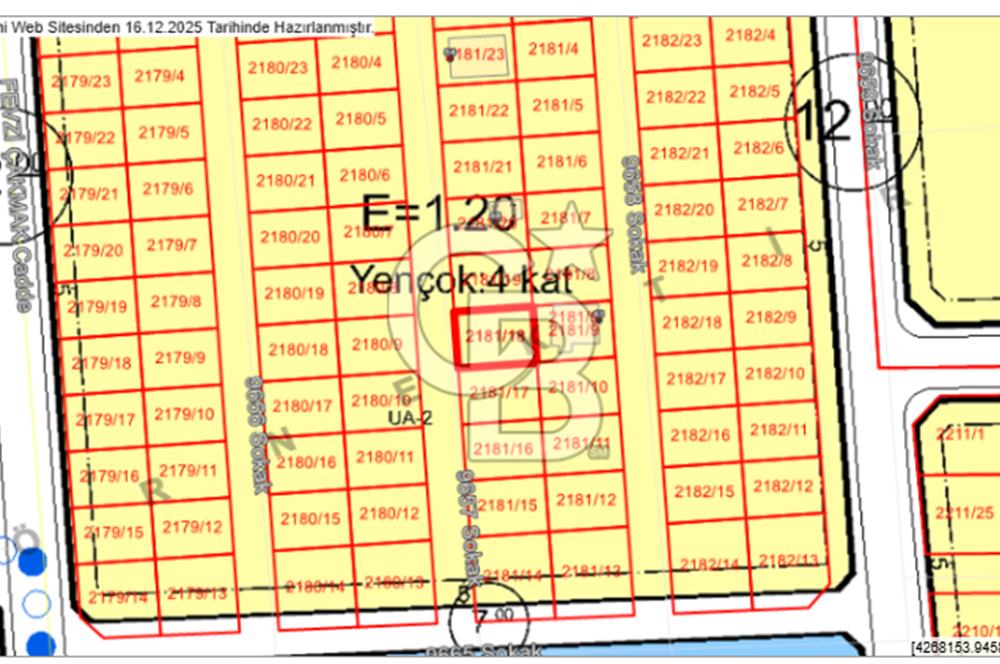 CB İYA' DAN HARMANDALI CUMHURİYET MAHALLESİ' NDE YATIRIMLIK ARSA