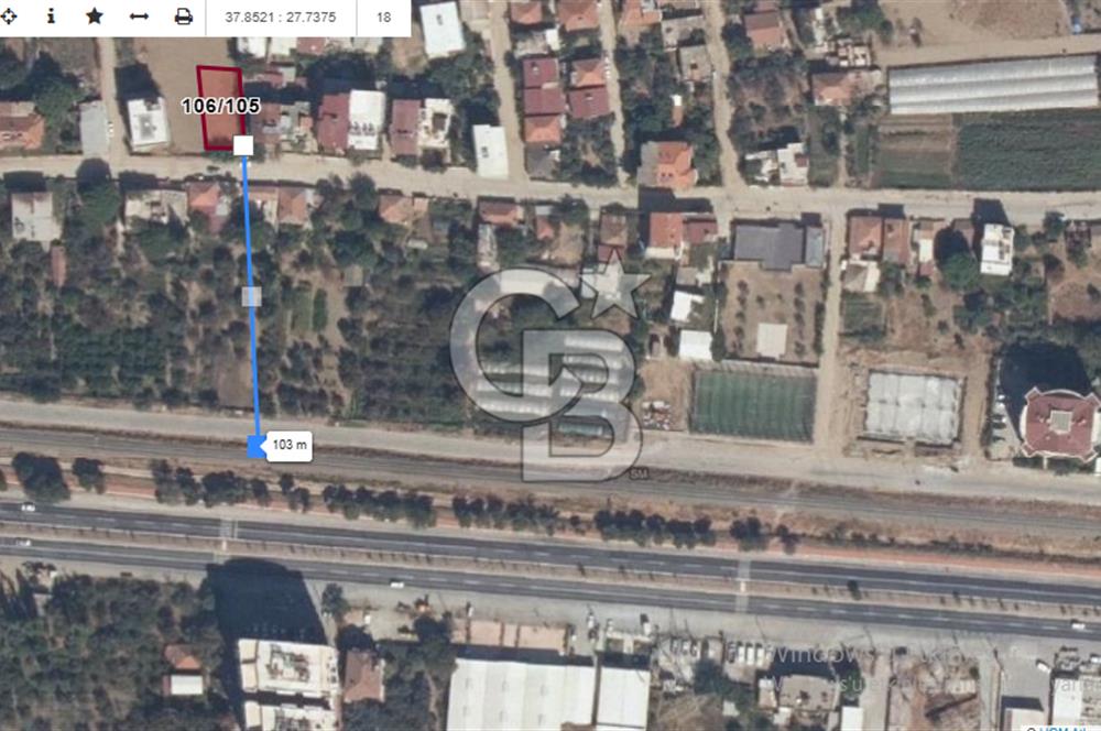 Aydın İncirliova Merkezi Konumda 5 Kat İmarlı Arsa