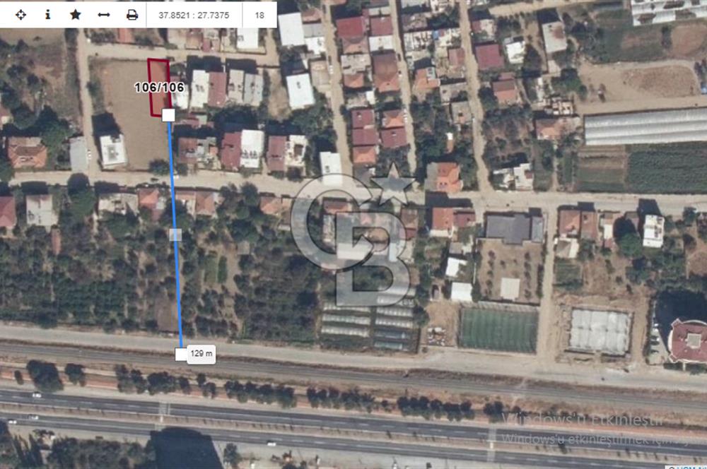 Aydın İncirliova Merkezi Konumda 5 Kat İmarlı Arsa