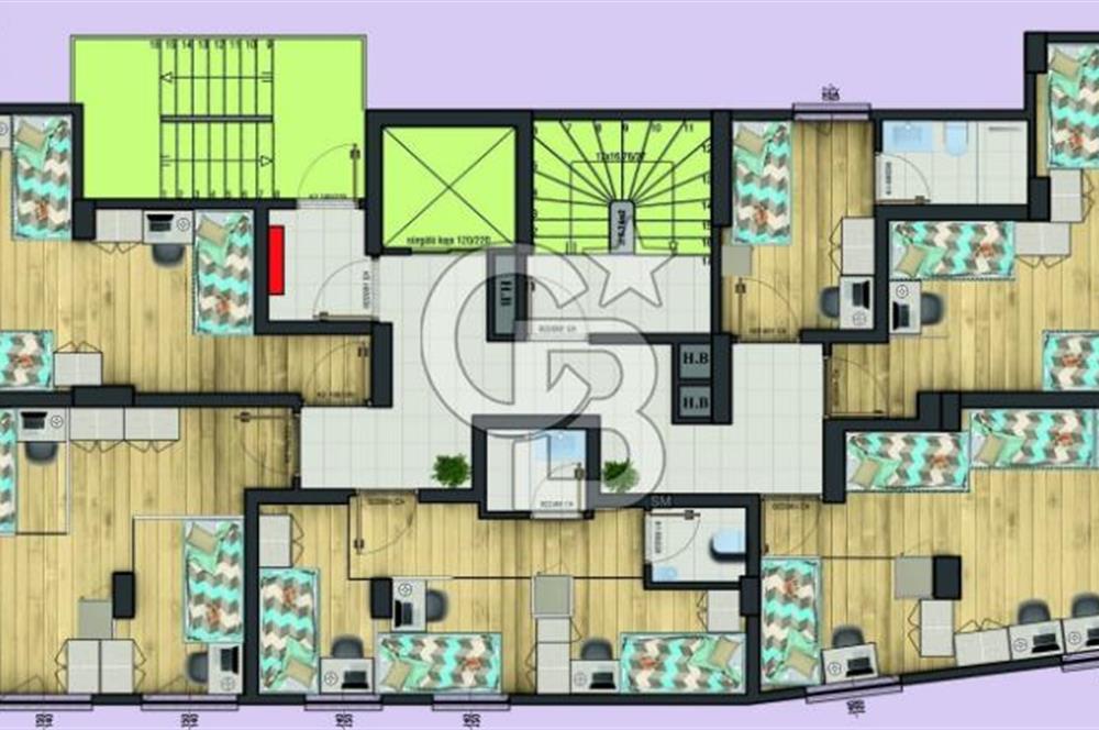 *BİLGİ VE HALİÇ ÜNİVERSİTE'NİN YANI BAŞIN DA 94 YATAKLI KIZ ÖĞRENCİ YURDU*