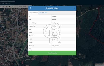 Sakarya Hendek'te Sanayi İmarlı Net 5829 m² Arsa