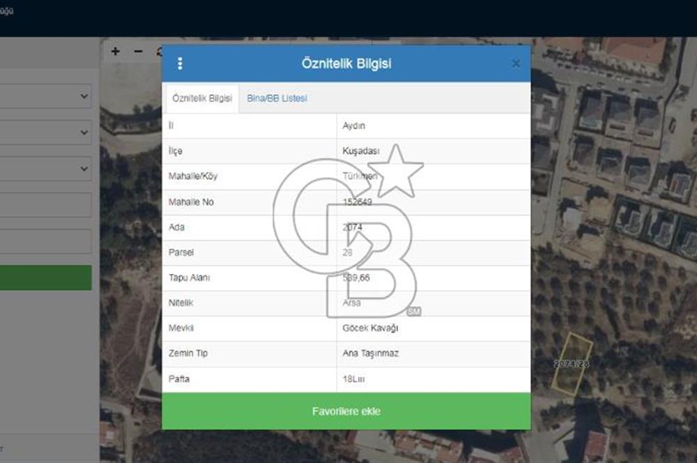 AYDIN KUŞADASI TÜRKMEN  MAH.SATILIK VİLLA ARSASI
