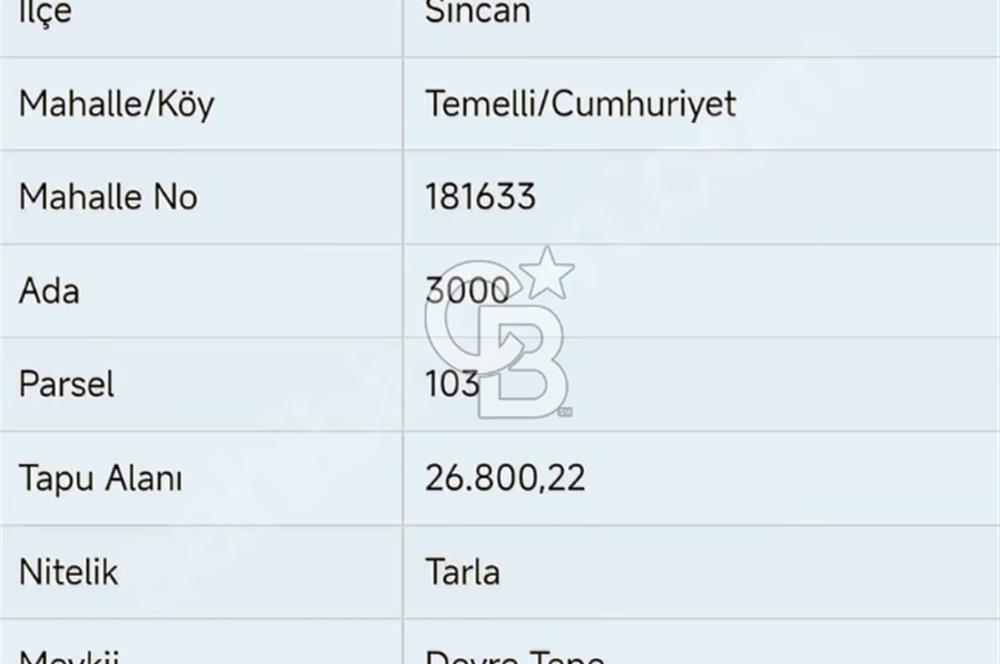 HOBİ BAHÇESİ ARSASI 400 M2 TAPULU