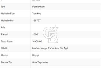 Pamukkale Yeniköy Mah. İmara Yakın 3.900 M² Satılık Tarla - 6 - 322936