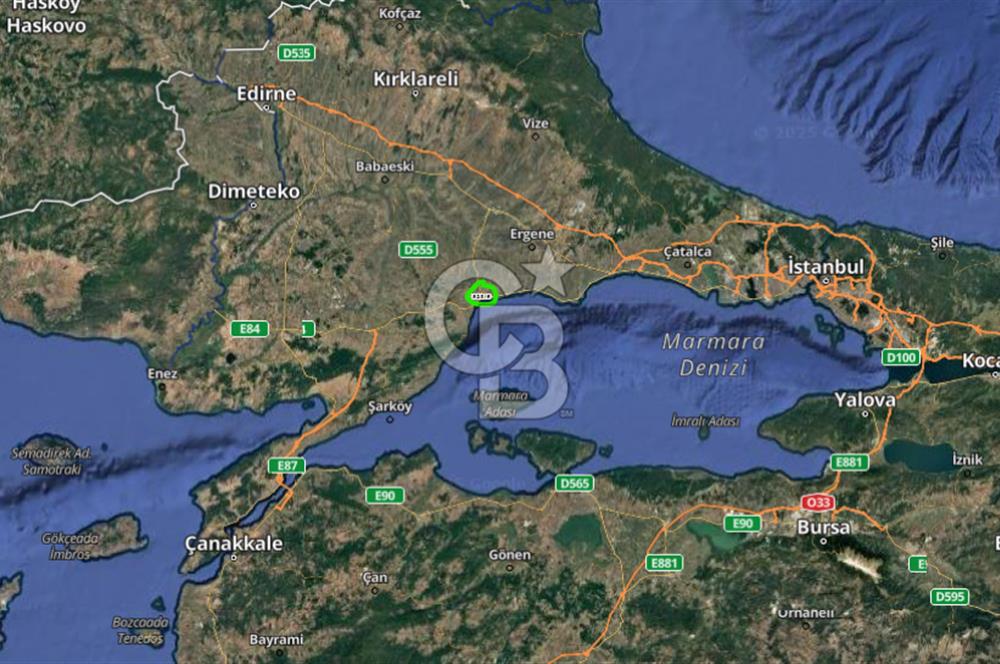 TEKİRDAĞ SÜLEYMANPAŞA GÜNDOĞDU DENİZ MANZARALI 57M2 SATILIK ARSA