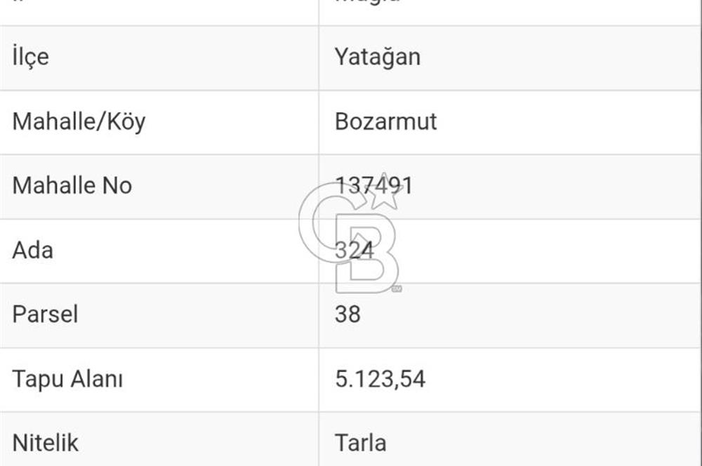 Yatağan'da İzmir Yoluna 50 Metre Mesafede Satılık 5 Dönüm Tarla