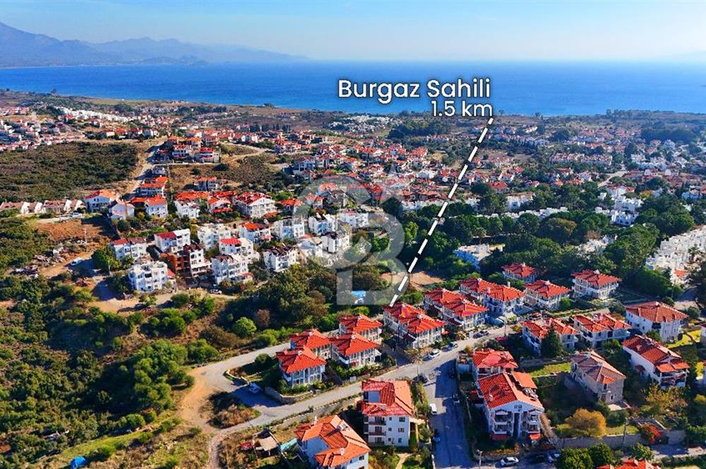 Datça Merkezde 1+1 Bahçeli Orta Kat Daire