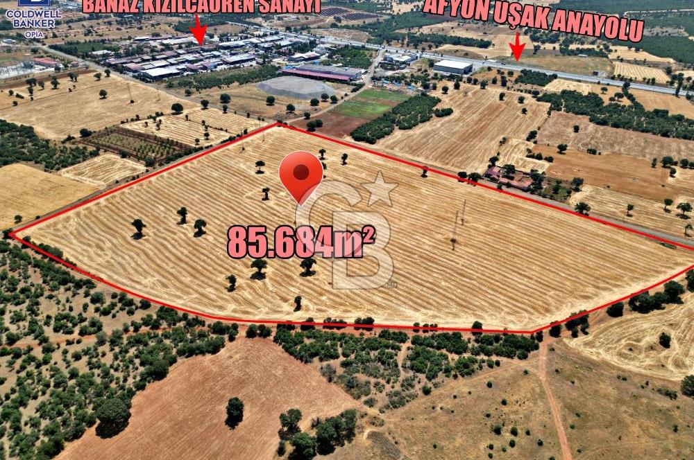 SANAYİ BÖLGESİNİN DİBİNDE 85.684 m² YATIRIM DEĞERİ YÜKSEK TARLA!