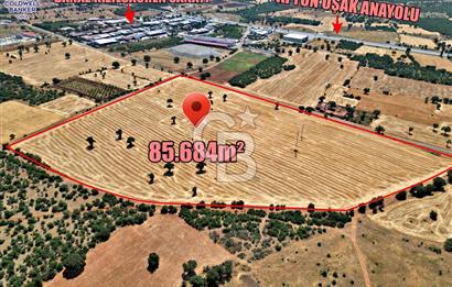 SANAYİ BÖLGESİNİN DİBİNDE 85.684 m² YATIRIM DEĞERİ YÜKSEK TARLA!