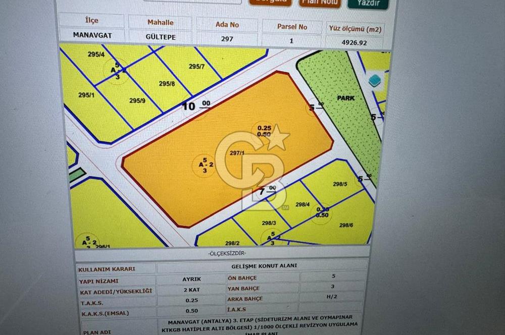 ANTALYA MANAVGAT GÜLTEPE Mh. SATILIK 2 ADET KONUT ARSASI