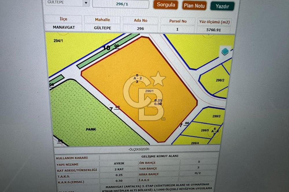 ANTALYA MANAVGAT GÜLTEPE Mh. SATILIK 2 ADET KONUT ARSASI
