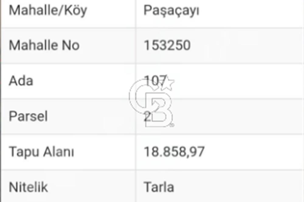 ÇANAKKALE/BİGA/PAŞAÇAYI'NDA"FIRSAT FİYATA"18.858M²"ARAZİ.