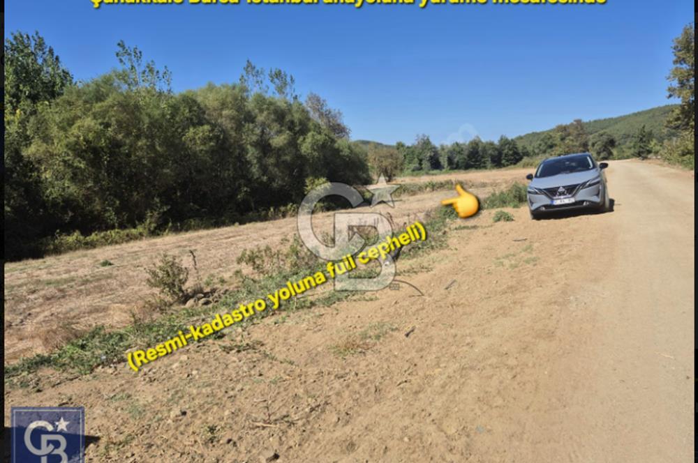 LAPSEKİ GÜRECİ'DE KÖPRÜYE VE ANAYOLA YAKIN"4248M²"SÜPER ARAZİ.