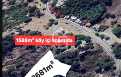 ÇANAKKALE/AYVACIK ASSOS/AHMETÇE'DE 3681M²KÖY İÇİ (1588M² İMARDA)