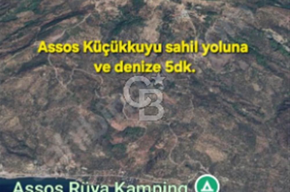 ÇANAKKALE/AYVACIK ASSOS/AHMETÇE'DE 3681M²KÖY İÇİ (1588M² İMARDA)