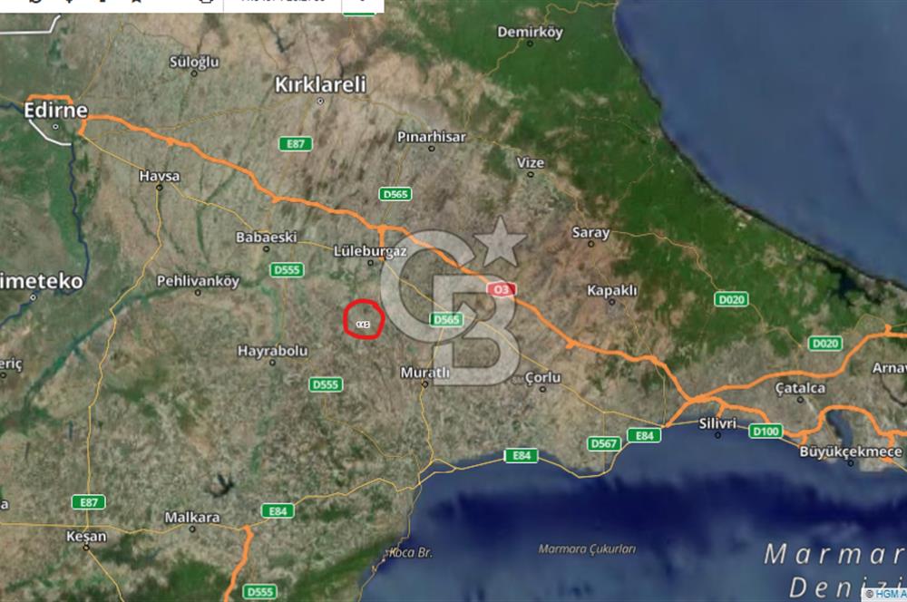 KIRKLARELİ LÜLEBURGAZ ÇENGELLİ 671 M2 SATILIK ARAZİ