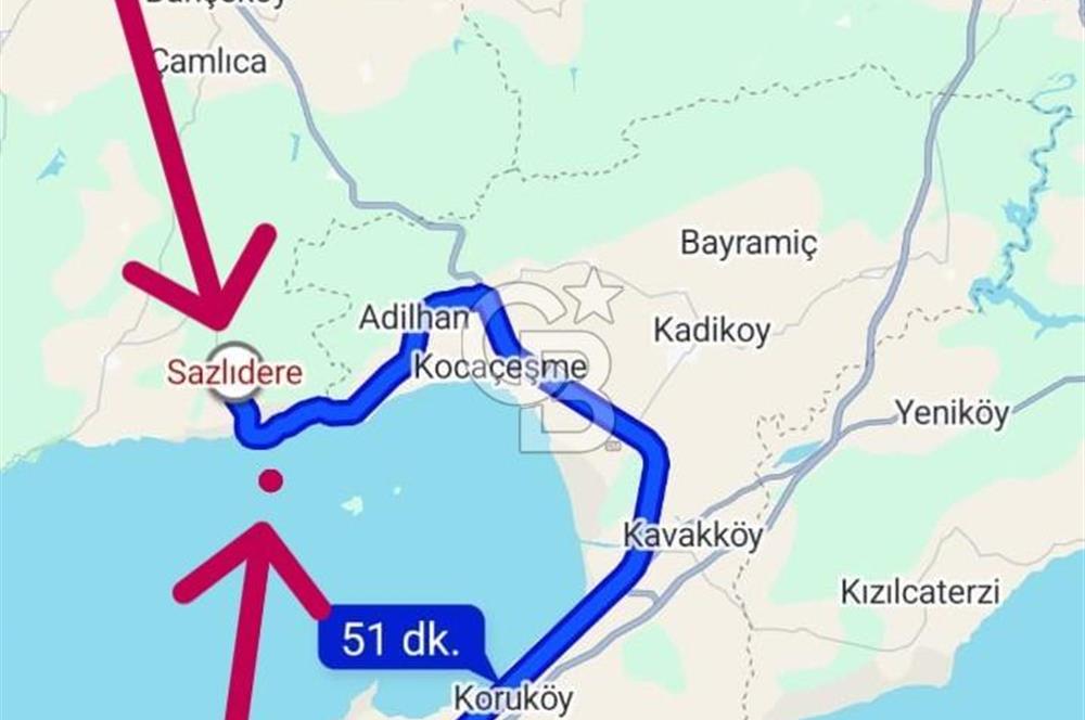 Saros Sazlıderede Satılık Şömineli Eşyalı 3+1 Ahsap Villa