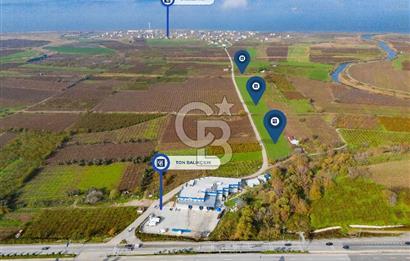 Çanakkale Umurbey Altında Yola Cephe 21.096 m2 satılık Tarla