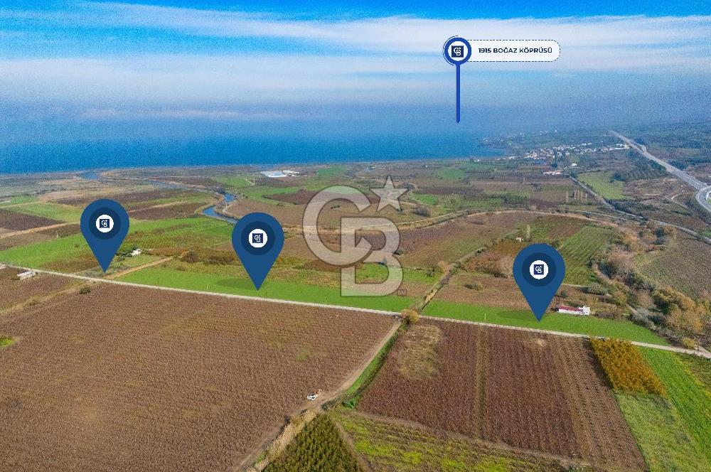 Çanakkale Umurbey Altında Yola Cephe 21.096 m2 satılık Tarla