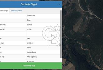 ÇANAKKALE BİGA SARICA KÖYDE SATILIK ARAZİ!!! - 9 - 323299