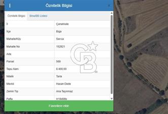 ÇANAKKALE BİGA SARICA KÖYDE SATILIK ARAZİ!! - 4 - 323304